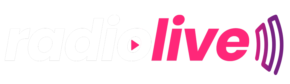 Logo de RadioLive, servicio de radio streaming y radio en vivo